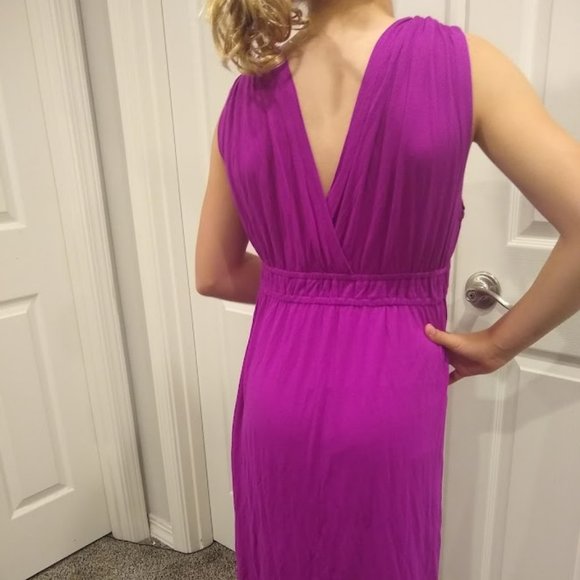 Loft Fuchsia Knit Dress M - Picture 1 of 8